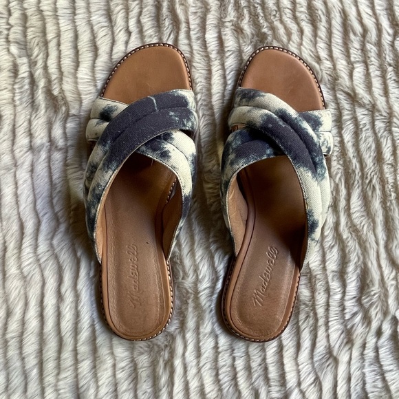 Madewell leather and tie dye slides size 8 - Picture 2 of 3
